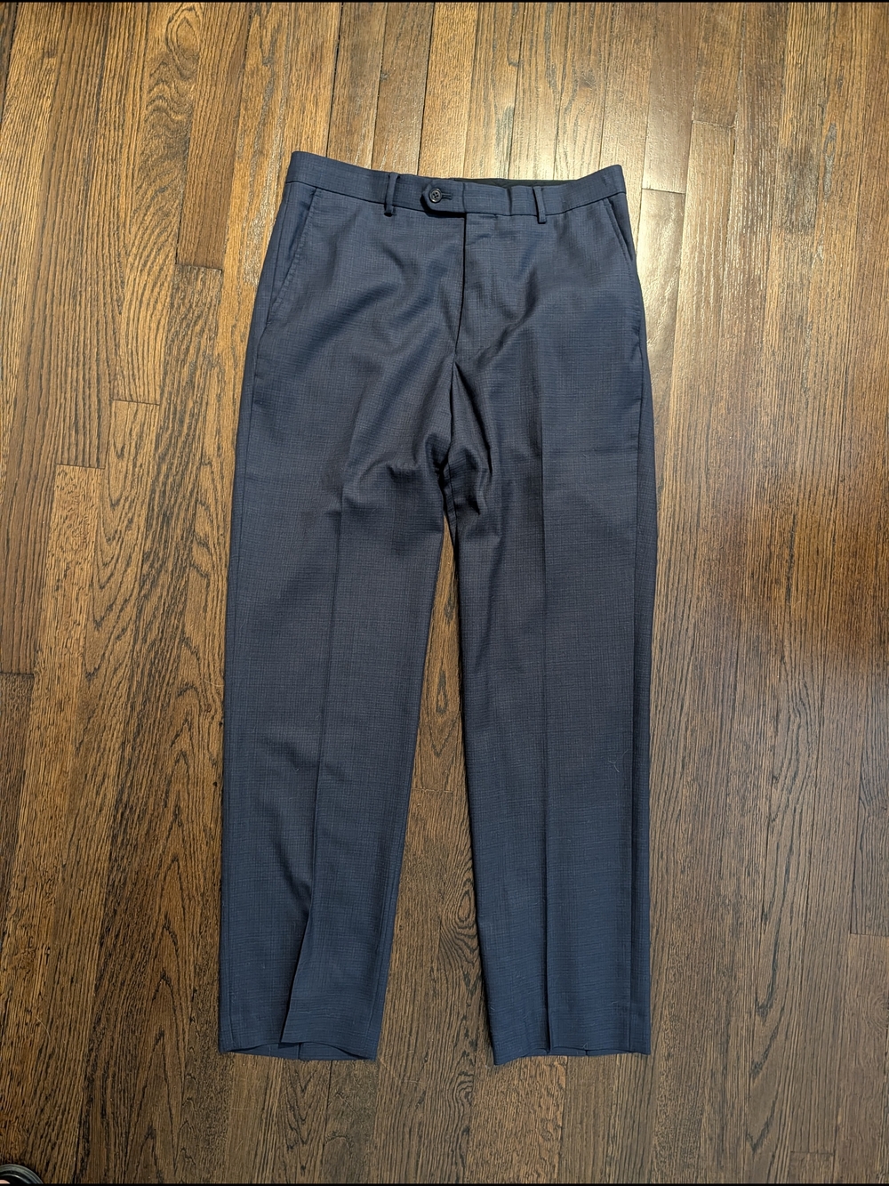 Jos. A. Bank Men's Dark Navy Textured Two-Button Suit - Picture 7 of 8